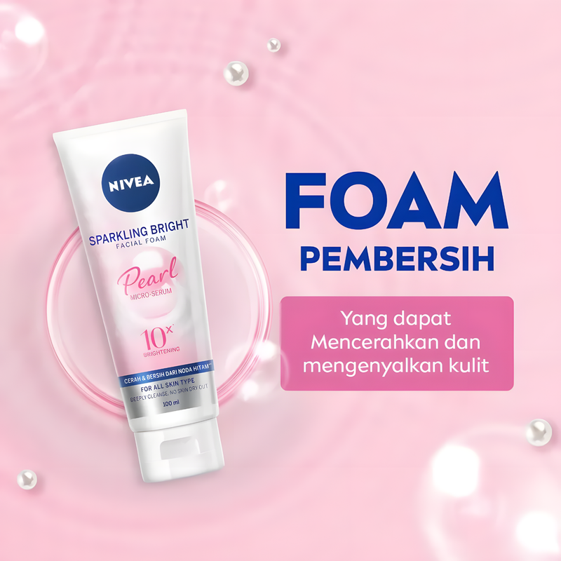 Nivea Sparkling Bright Facial Foam - 100ml