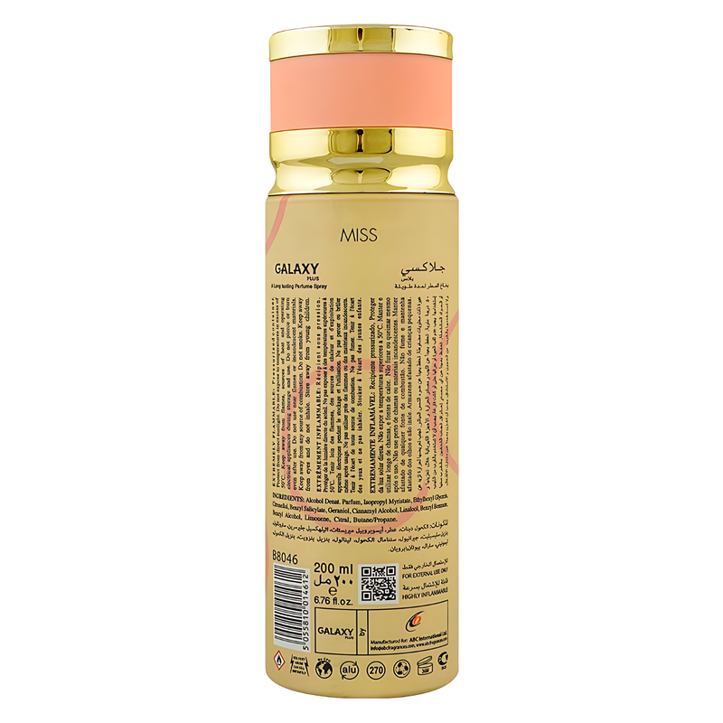 Galaxy Plus Concept Miss Perfume Spray 200ml